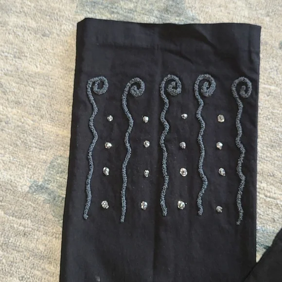 Cache Designer High waisted straight Black Pants size 26 - Picture 2 of 4